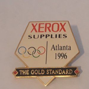 Xerox Supplies The Gold Standard Olympic Pin 1996